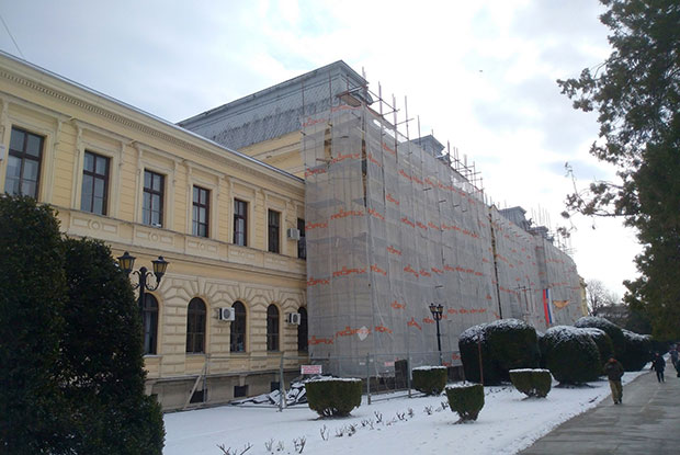 Пожаревац: Касне радови на фасади Начелства